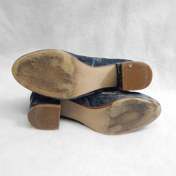 Steve Madden Womens Blue Faux Suede Heel Booties Size 7.5M - Picture 6 of 8